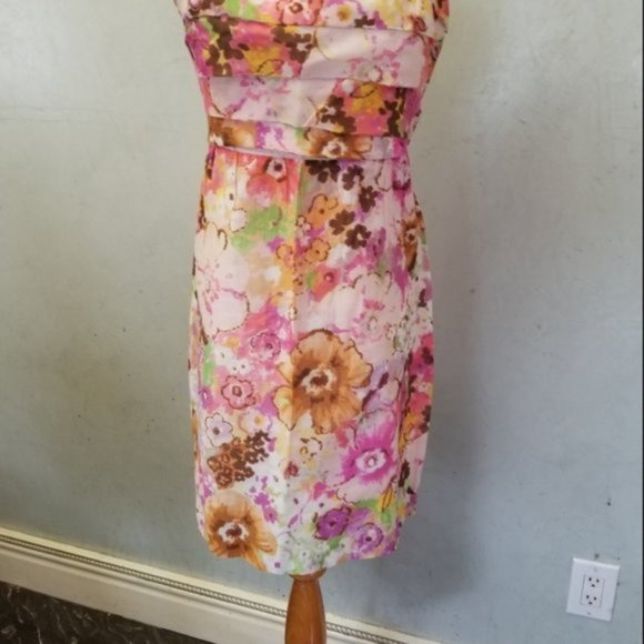J.Crew floral tube top mini dress women's size 6 (30) - Picture 2 of 10